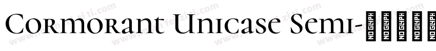 Cormorant Unicase Semi字体转换